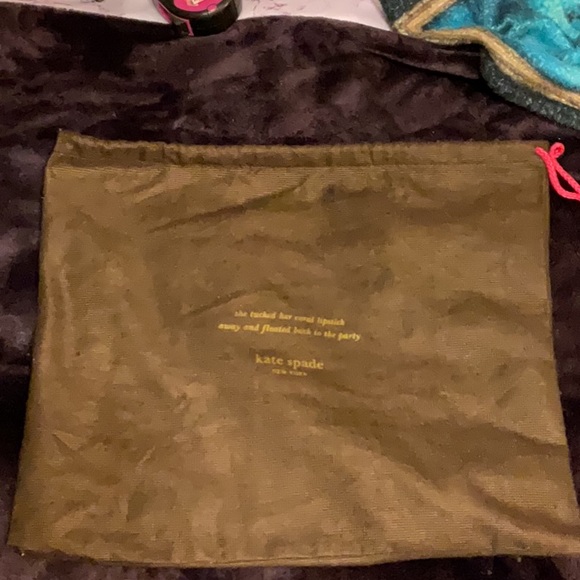 Kate Spade New York Teal Striped w/Original Dust Bag, - Picture 9 of 9